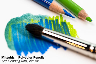 Mitsubishi Pencil Co. - Polycolor Colored Pencils, Set of 12 - St. Louis Art Supply