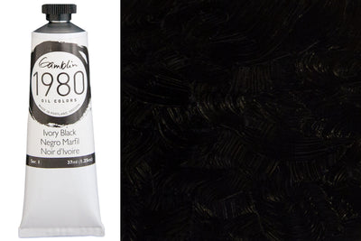 Gamblin 1980 Oil Colors, Ivory Black