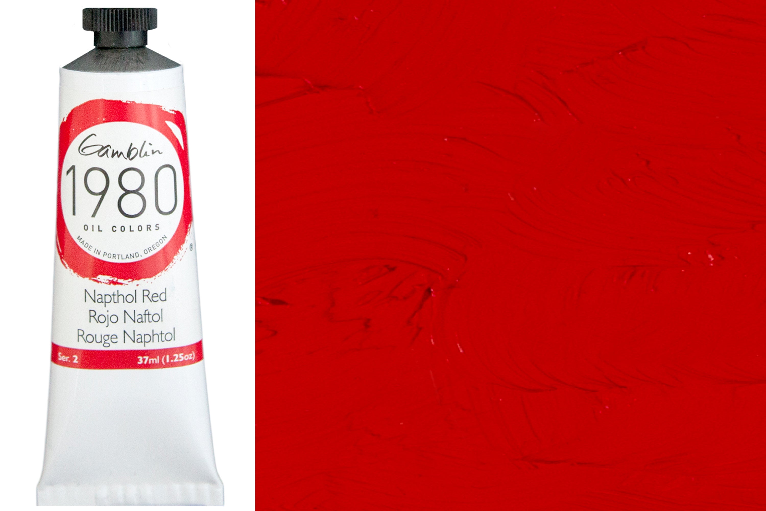 Gamblin 1980 Oil Colors, Naphthol Red