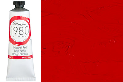 Gamblin 1980 Oil Colors, Naphthol Red