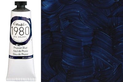 Gamblin 1980 Oil Colors, 37 mL, Prussian Blue