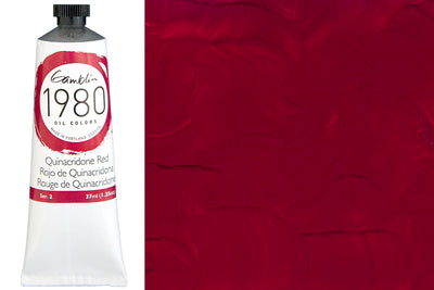 Gamblin 1980 Oil Colors, 37 mL, Quinacridone Red