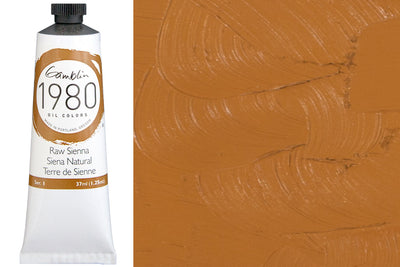 Gamblin 1980 Oil Colors, Raw Sienna