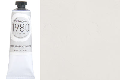 Gamblin 1980 Oil Colors, 37 mL, Transparent White
