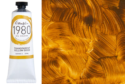 Gamblin 1980 Oil Colors, 37 mL, Transparent Yellow Oxide