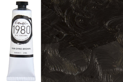 Gamblin 1980 Oil Colors, 37 mL, Van Dyke Brown