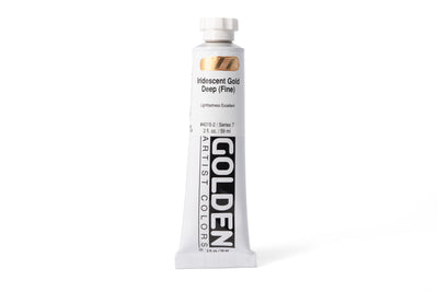 Golden Heavy Body Acrylics, Iridescent Gold Deep (Fine), 2 oz. Tube