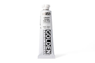 Golden Heavy Body Acrylics, Iridescent Stainless Steel (Fine), 2 oz. Tube
