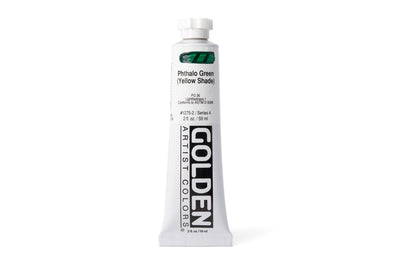 Golden Heavy Body Acrylics, Phthalo Green (Yellow Shade)