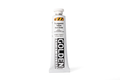 Golden Heavy Body Acrylics, Transparent Yellow Iron Oxide, 2 oz. Tube