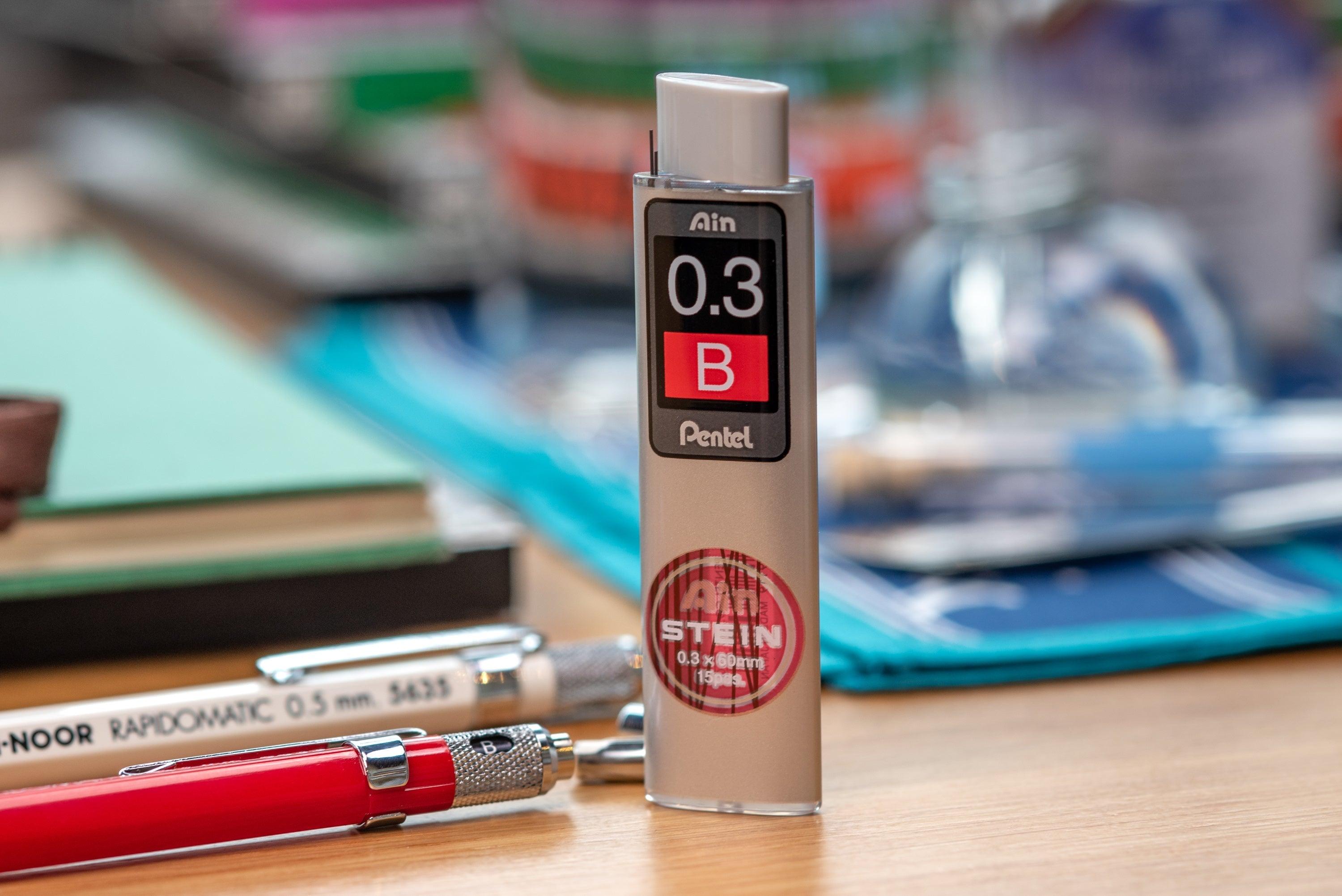 Pentel - Ain STEIN Mechanical Pencil Leads, 0.2 mm, 2B - St. Louis Art Supply