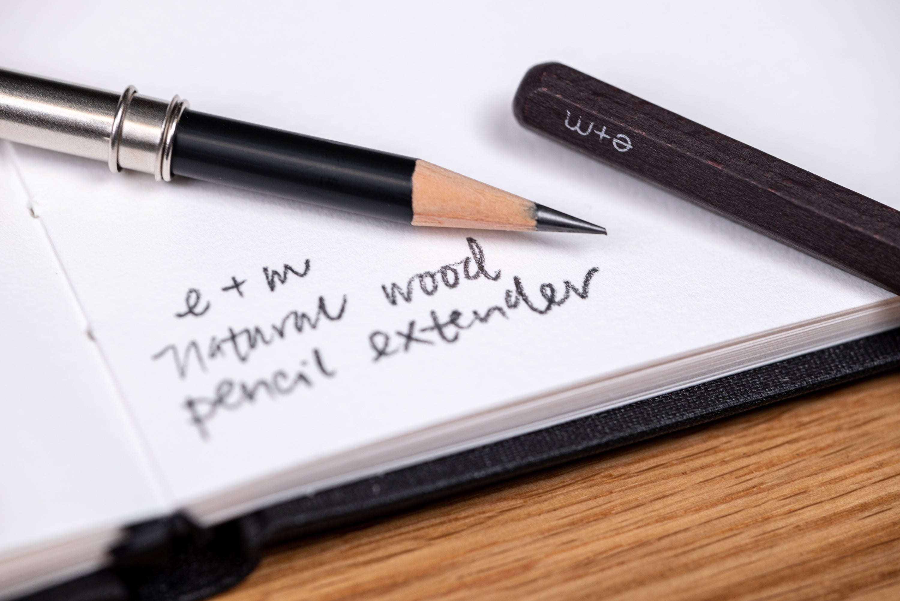 Peanpole Wooden Pencil Extender, Deep Brown