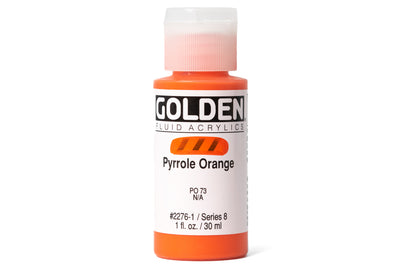 Golden - Golden Fluid Acrylics, Pyrrole Orange - St. Louis Art Supply