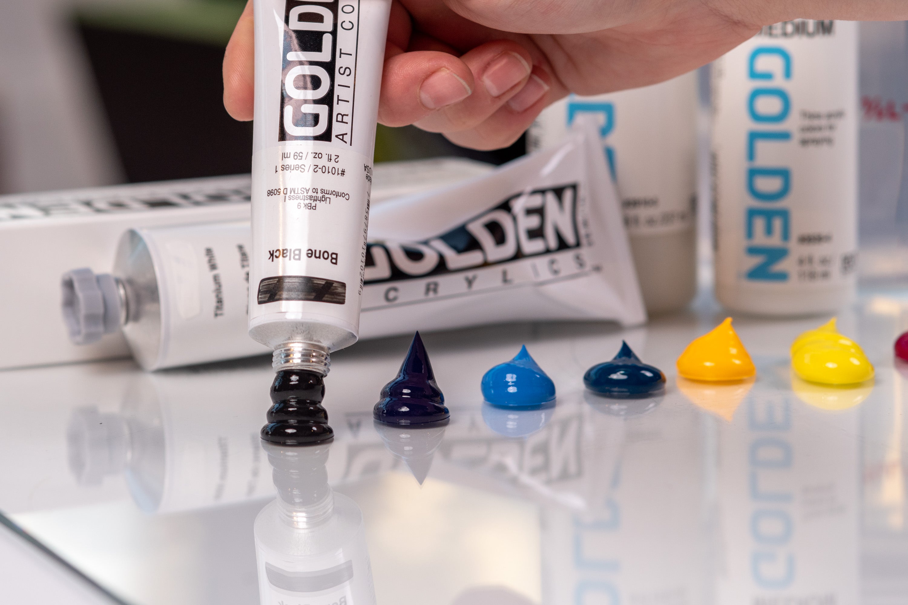 Golden Heavy Body Acrylics, Cobalt Teal, 2 oz. Tube