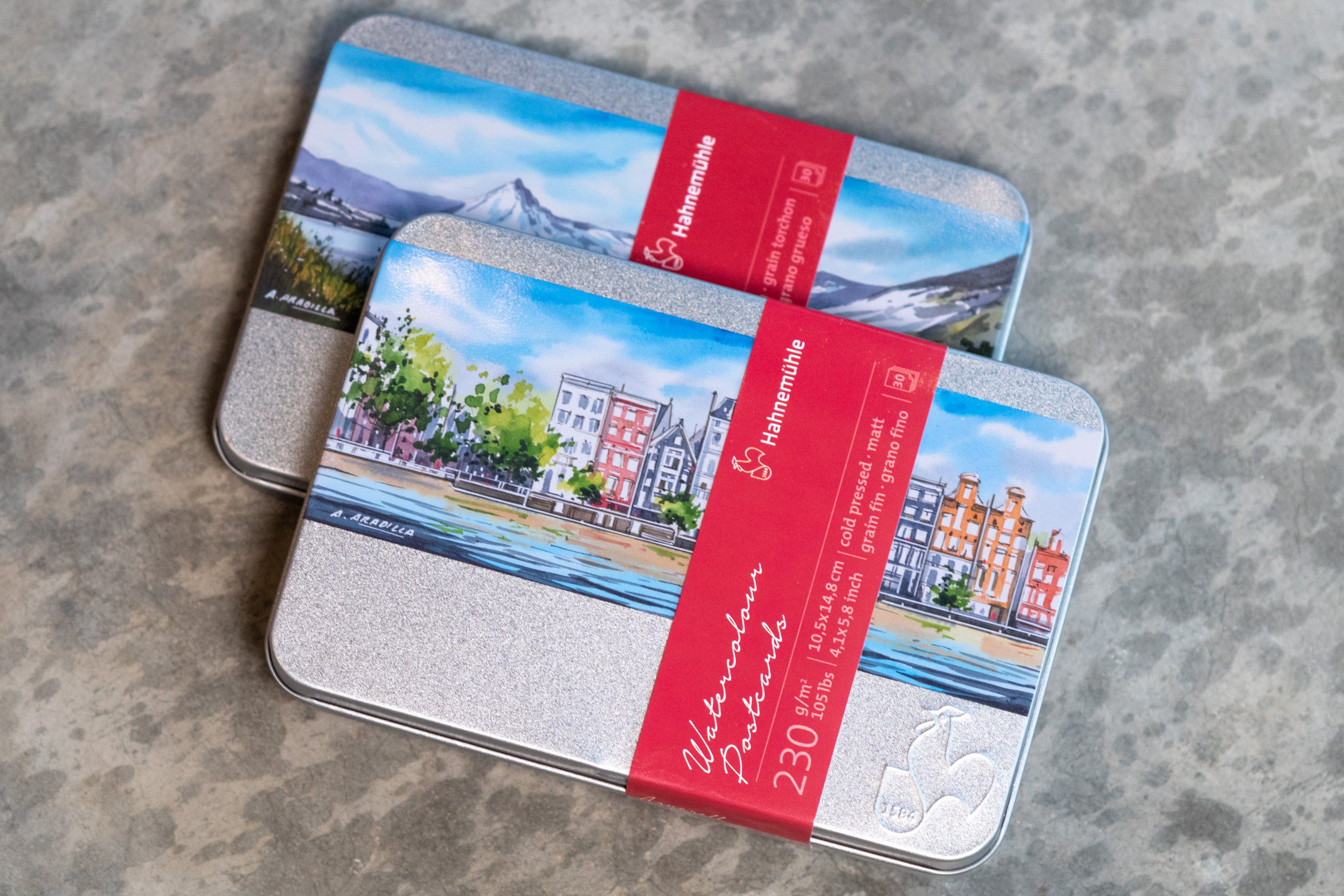 Hahnemühle - Watercolor Postcard Tin, Rough - St. Louis Art Supply