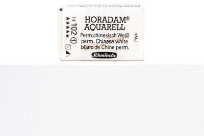 Schmincke - Horadam Watercolor Full Pan, #102 Permanent Chinese White - St. Louis Art Supply