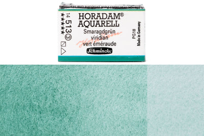 Schmincke - Horadam Watercolor Full Pan, #513 Viridian - St. Louis Art Supply