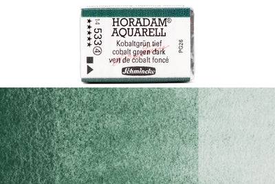 Schmincke - Horadam Watercolor Full Pan, #533 Cobalt Green Dark - St. Louis Art Supply