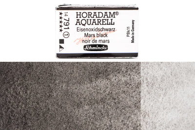 Schmincke - Horadam Watercolor Full Pan, #791 Mars Black - St. Louis Art Supply