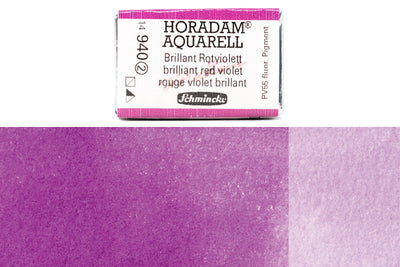 Schmincke - Horadam Watercolor Full Pan, #940 Brilliant Red Violet - St. Louis Art Supply