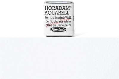 Schmincke - Horadam Watercolor Half Pan, #102 Permanent Chinese White - St. Louis Art Supply