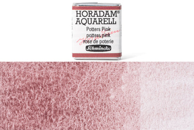 Schmincke - Horadam Watercolor Half Pan, #370 Potter's Pink - St. Louis Art Supply
