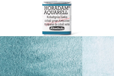Schmincke - Horadam Watercolor Half Pan, #510 Cobalt Green Turquoise - St. Louis Art Supply