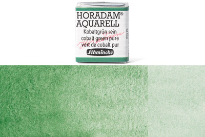 Schmincke - Horadam Watercolor Half Pan, #535 Cobalt Green Pure - St. Louis Art Supply