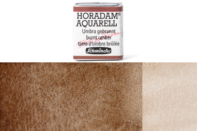 Schmincke - Horadam Watercolor Half Pan, #668 Burnt Umber - St. Louis Art Supply
