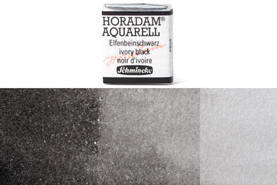 Schmincke - Horadam Watercolor Half Pan, #780 Ivory Black - St. Louis Art Supply