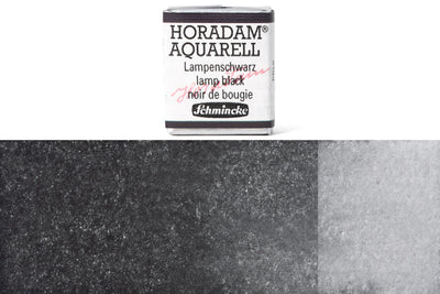 Schmincke - Horadam Watercolor Half Pan, #781 Lamp Black - St. Louis Art Supply