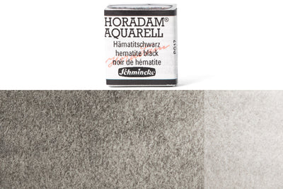 Schmincke - Horadam Watercolor Half Pan, #789 Hematite Black - St. Louis Art Supply