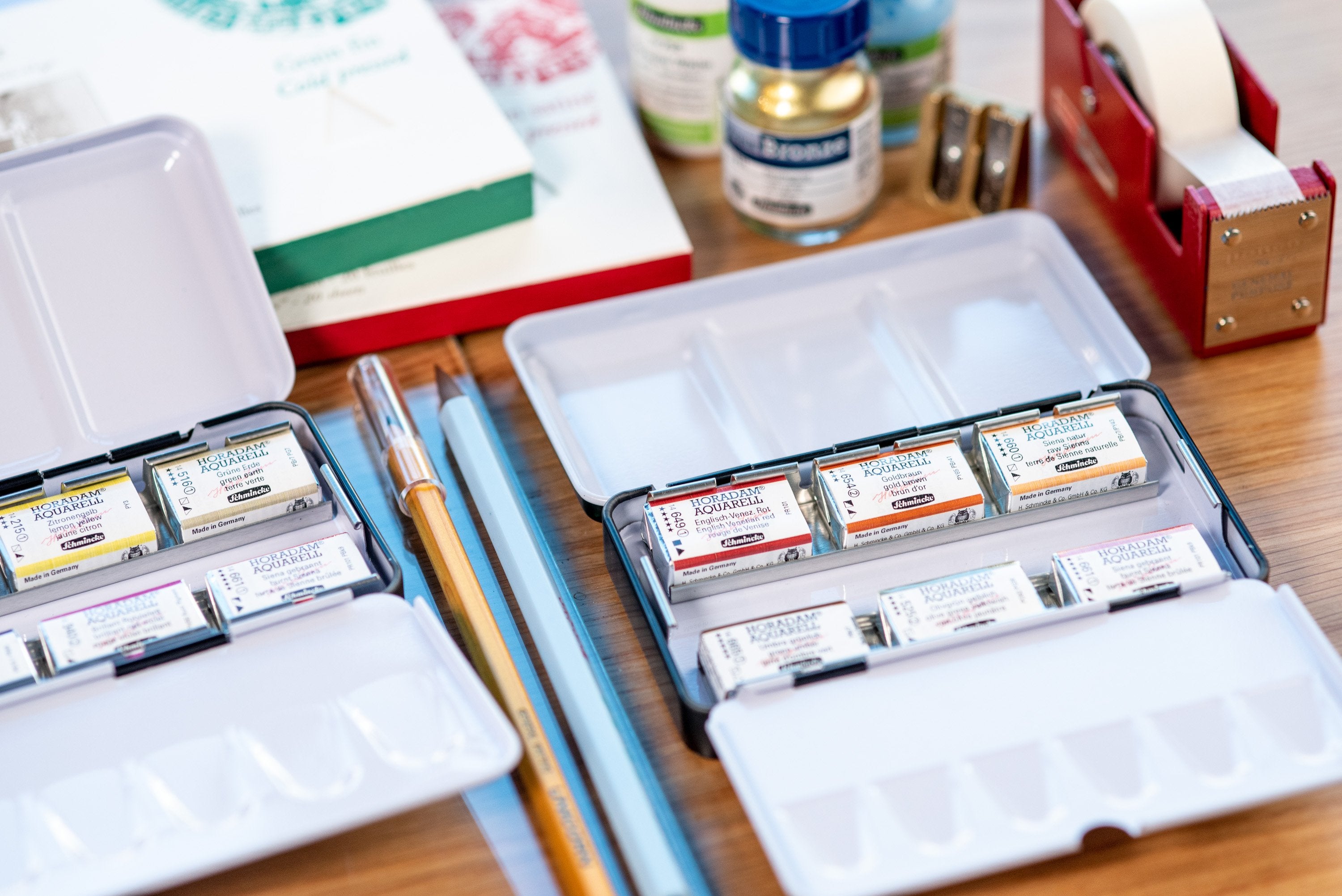 Schmincke - Horadam Watercolor Full Pan, #213 Chromium Yellow Hue Deep - St. Louis Art Supply
