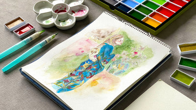 Kuretake - Gansai Tambi Watercolors, #67 Indigo - St. Louis Art Supply