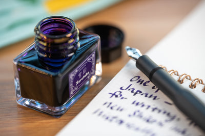 Kuretake - ink-café Meiji no Iro Fountain Pen Ink, #534 Kurogane-iro - St. Louis Art Supply