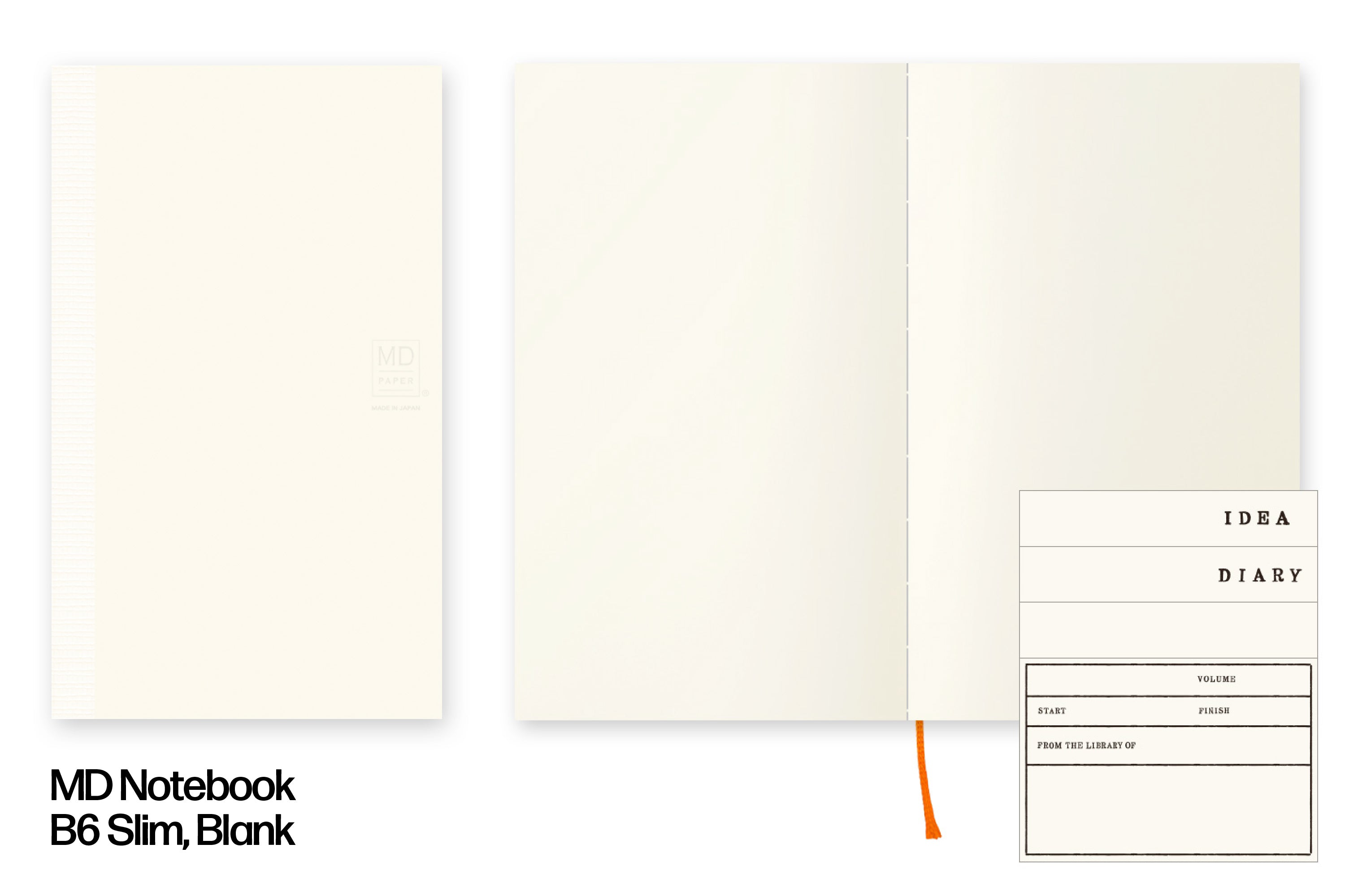 MD Notebook, B6 Slim, Blank
