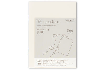 MD Notebook Light, A6 Lined, Set of 3