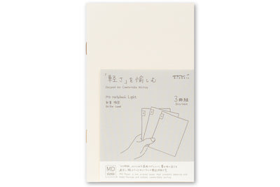 MD Notebook Light, B6 Slim, Lined, Set of 3