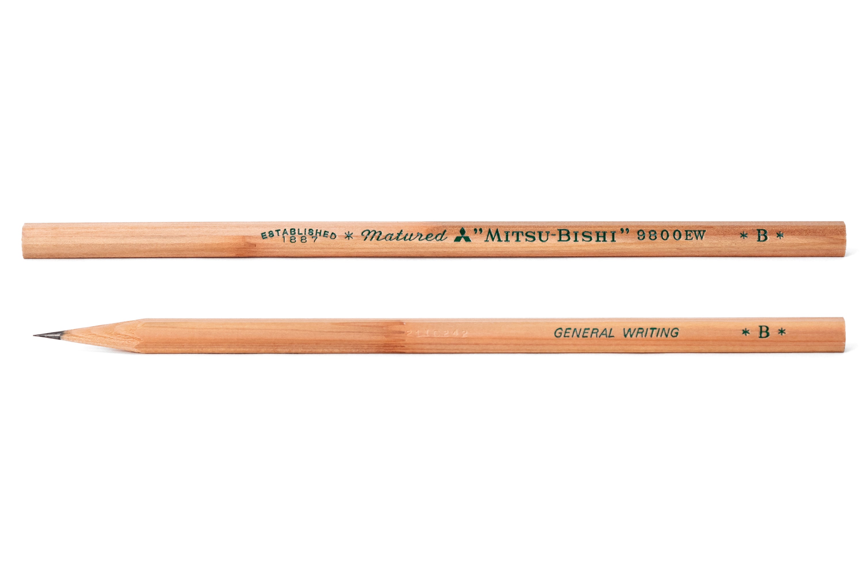 Mitsubishi Pencil Co. - Mitsubishi 9800EW Recycled Pencil, B, Set of 12 - St. Louis Art Supply