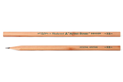 Mitsubishi Pencil Co. - Mitsubishi 9800EW Recycled Pencil, HB, Set of 12 - St. Louis Art Supply