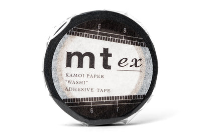 mt - mt Washi Tape, Ruler (Slim Black) - St. Louis Art Supply
