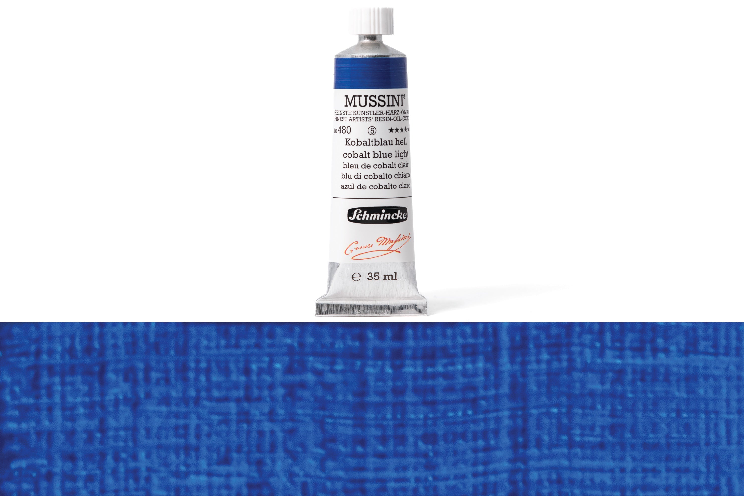 Schmincke - Mussini Oil Colors, 35 mL, #480 Cobalt Blue Light - St. Louis Art Supply