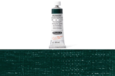 Schmincke - Mussini Oil Colors, 35 mL, #536 Turmaline Green - St. Louis Art Supply