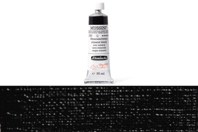 Schmincke - Mussini Oil Colors, 35 mL, #783 Mineral Black - St. Louis Art Supply