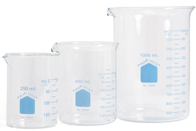 Pyrex - Pyrex Vista Low Form Beaker, 400 mL - St. Louis Art Supply