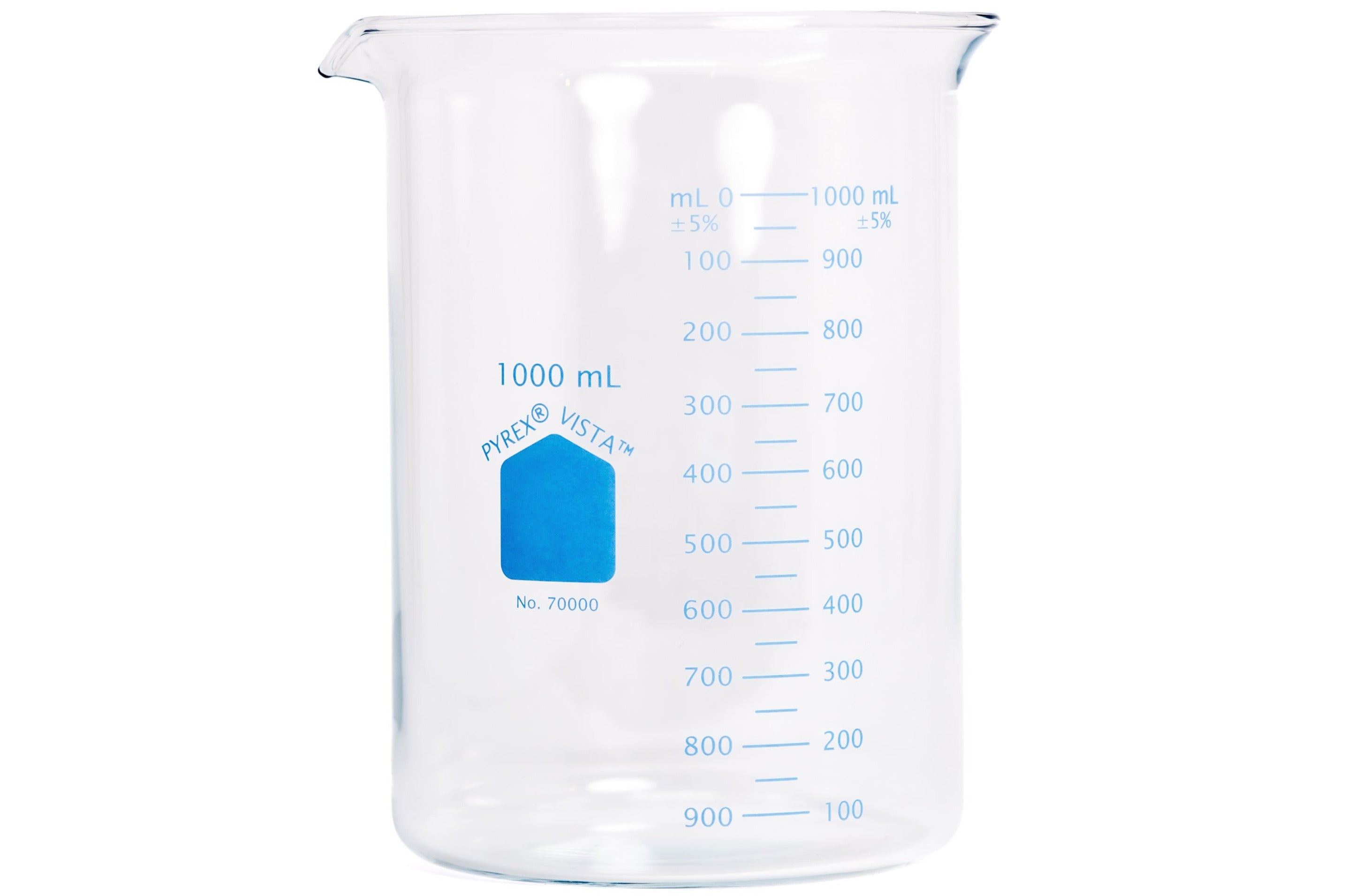 Pyrex - Pyrex Vista Low Form Beaker, 1000 mL - St. Louis Art Supply