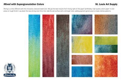 Schmincke - Supergranulation Watercolor Half Pan, #943 Forest Blue - St. Louis Art Supply