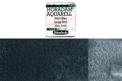 Schmincke - Supergranulation Watercolor Half Pan, #943 Forest Blue - St. Louis Art Supply