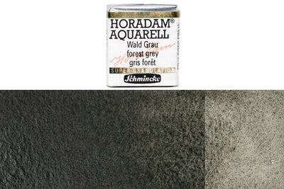 Schmincke - Supergranulation Watercolor Half Pan, #945 Forest Grey - St. Louis Art Supply