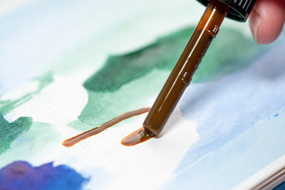 Schmincke - Aqua Drop Liquid Watercolors, #620 Amber - St. Louis Art Supply
